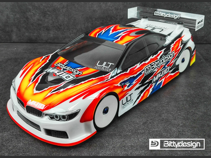 Bittydesign M410 1/10 TC 190mm Clear Body Shell - BDTC-M410