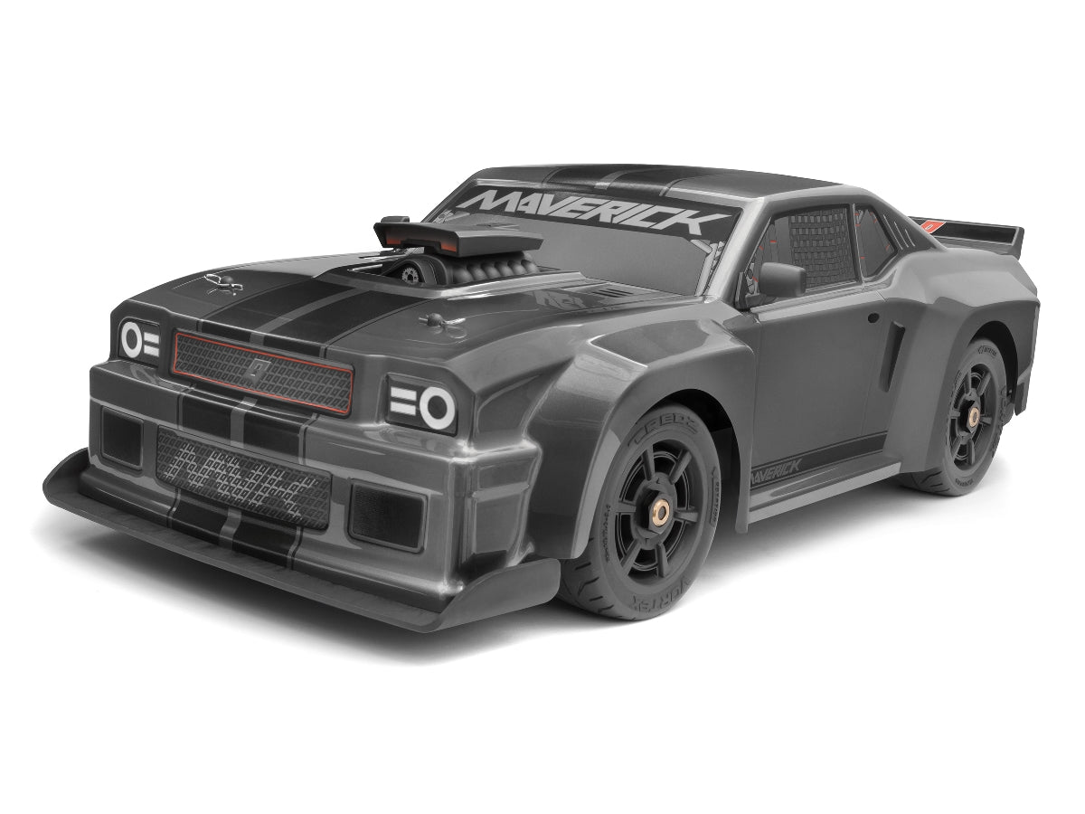 Maverick QuantumR Flux 4S 1/8 4WD Muscle Car - Grey - MV150311 - RCXX - RC Racing Shop | RC Models | Tuning & Spare Parts for Professionals