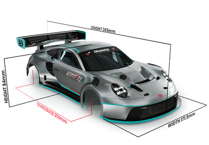 Bittydesign P-GT3R 1/12 GT12 Onroad Body Shell  - BDGT12-PGT3R