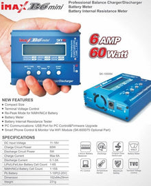 SkyRC B6 Mini Charger 60W 6A 1-6S 12VDC - SK-100084-02 - RCXX - RC Racing Shop | RC Models | Tuning & Spare Parts for Professionals