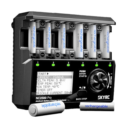 SkyRC NC2500 Pro charger for 6× AA / AAA NiMH &amp; NiCd