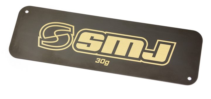 SMJ BATTERY WEIGHT PLATE 30gr. (Black) (1) - SMJ3479B - RCXX - rc racing for professionals