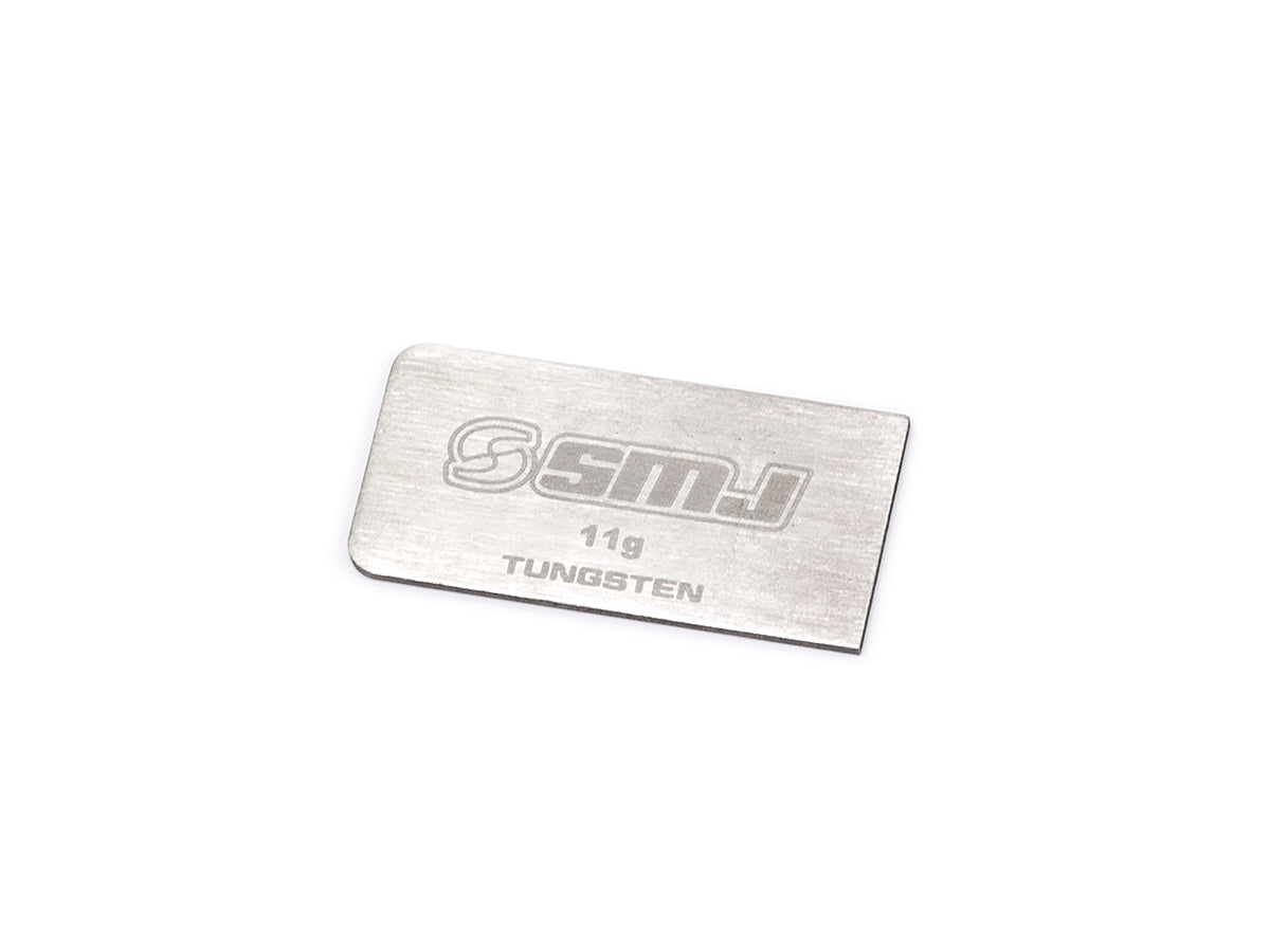 SMJ THIN TYPE TUNGSTEN WEIGHT PLATE 11g (33×16.7×1.0mm) - SMJ3521 - RCXX - rc racing for professionals