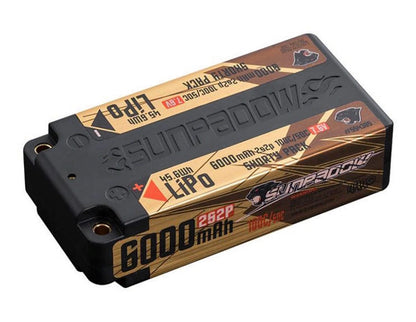 Sunpadow Competition LiPo HV Shorty Akku 2S 7.6V 6000mAh – 100C/50C (Short-Pack) - SW554385 - RCXX - RC Racing Shop | RC Models | Tuning & Spare Parts for Professionals