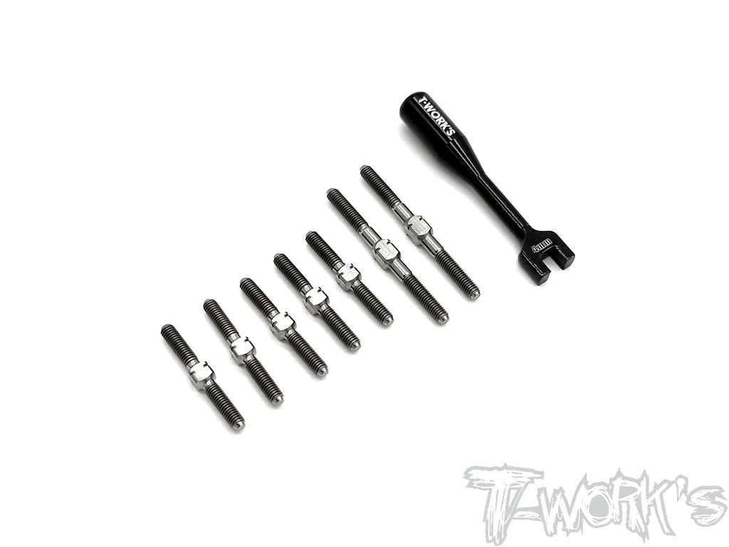 T-Works TB-226 64 Titanium Turnbuckle Set for Xray Xray T4'21 - RCXX - rc racing for professionals