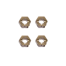 Tekno 12mm Aluminum Hex Adapters for M6 Driveshafts (front/rear, Slash 4x4, 2WD, 4pcs) - TKR1654X