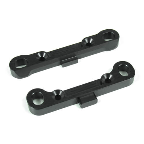 Tekno Adjustable Hinge Pin Braces (rear, 7075 CNC, gun metal ano) - TKR5013
