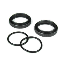 Tekno Shock Adjustment Nuts (aluminum, gun metal ano, 2pcs) - TKR6013