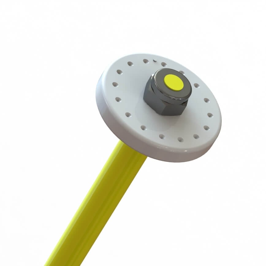 Tekno Shock Piston Blanks (flat/flat, 15.8mm, 16 dimples, req. TKR1267) - TKR6134