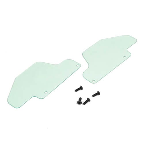 Tekno Rear Arm Mud Guards (lexan, ET/NT48 2.0) - TKR9433