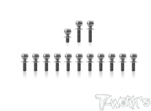 T-Works TP-177 64 Titanium Ball End set for Sworkz S14-4C - RCXX - rc racing for professionals