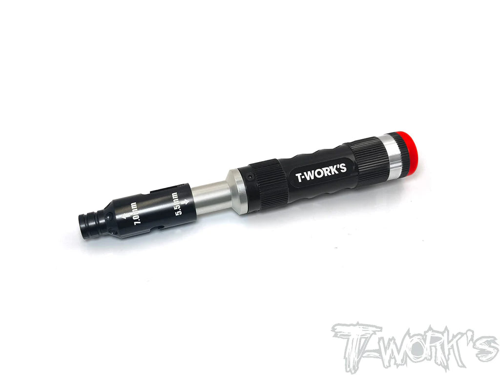 T-Works Due-use 5.5mm/7mm Socket Driver - RCXX - rc racing for professionals