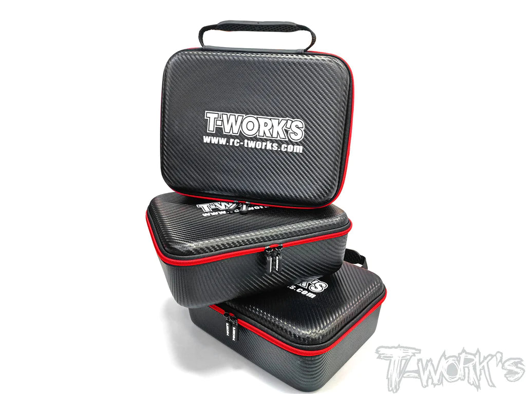 T-Works TT-075-B Compact Hard Case Parts Bag (1) - RCXX - rc racing for professionals