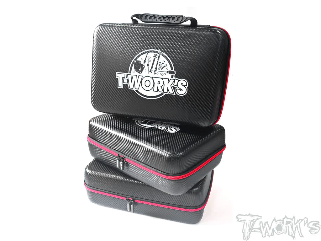 T-Works TT-075-C Compact Hard Case Parts Bag L (1) 33x23x10cm - RCXX - rc racing for professionals