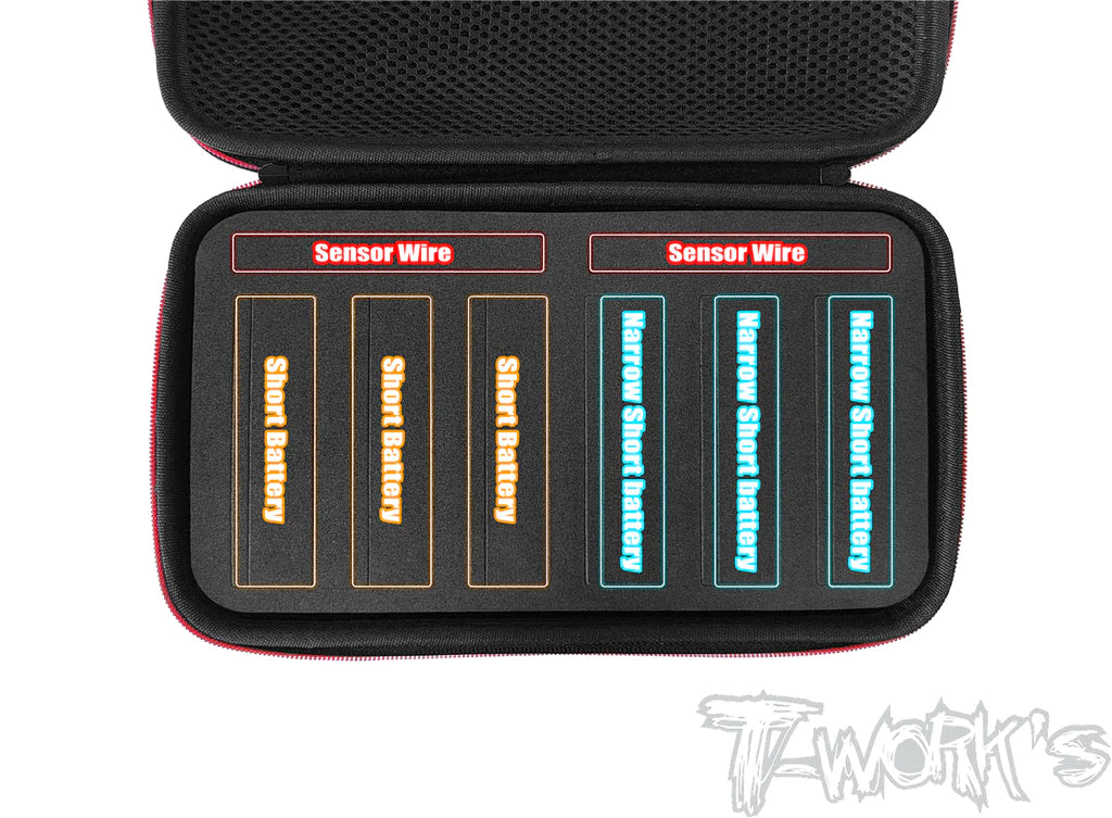 T-Works TT-075-H Compact Hard Case Short Battery Bag (1) - RCXX - rc racing for professionals