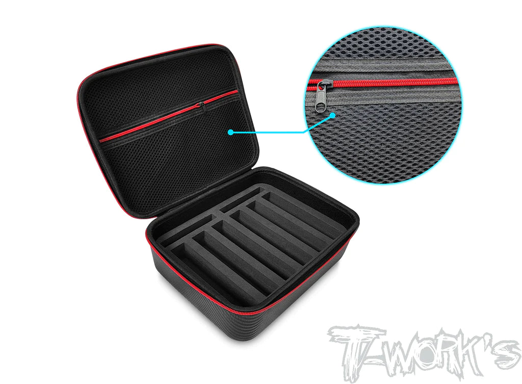T-Works TT-075-J Compact Hard Case Battery Bag (1) - RCXX - rc racing for professionals