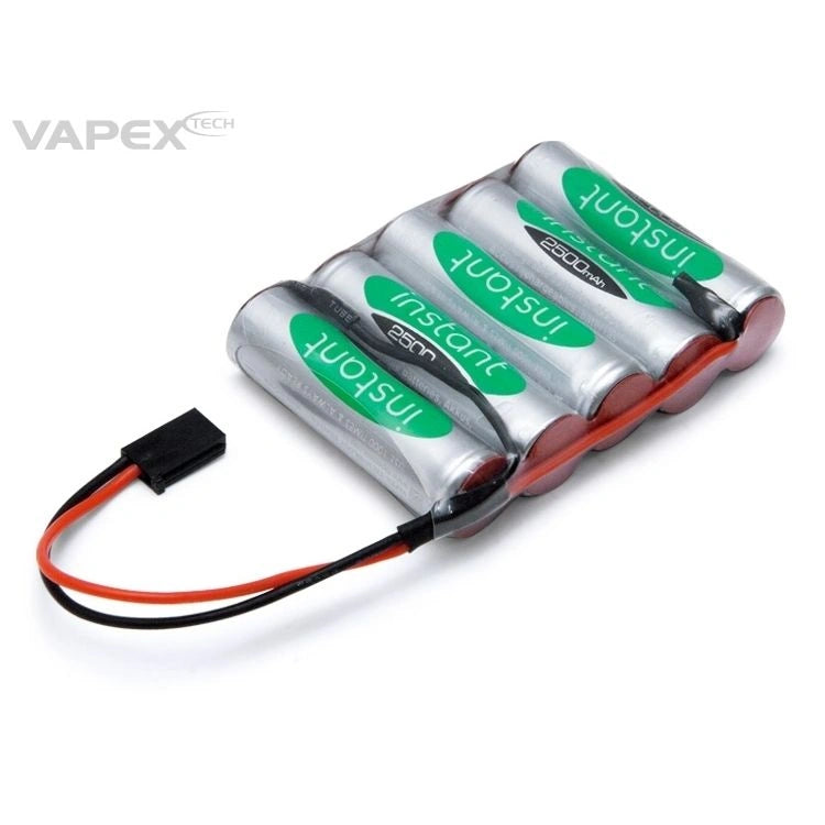 Vapex NiMH Empfängerakku 6.0V 2500mAh – Flat-Pack (Instant-Serie) mit Futaba-Stecker - VP2500AAS5F2 - RCXX - RC Racing Shop | RC Models | Tuning & Spare Parts for Professionals