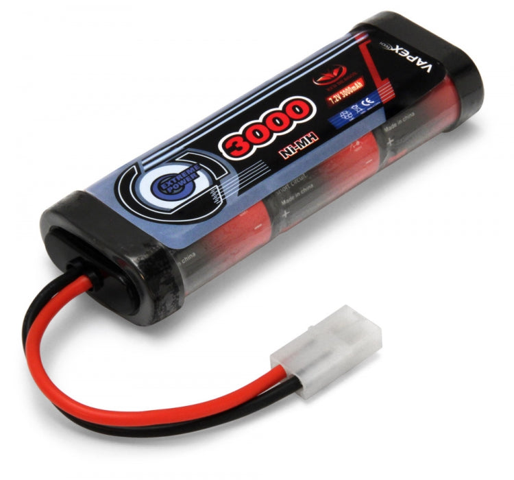Vapex NiMH Battery 7,2V 3000mAh Tamiya connector - VP3000SCH6T1 - RCXX - RC Racing Shop | RC Models | Tuning & Spare Parts for Professionals