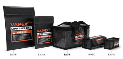 VAPEX LiPo-Safe Storage Bag-E – 260×130×150 mm - VPLIPOBAGE - RCXX - RC Racing Shop | RC Models | Tuning & Spare Parts for Professionals