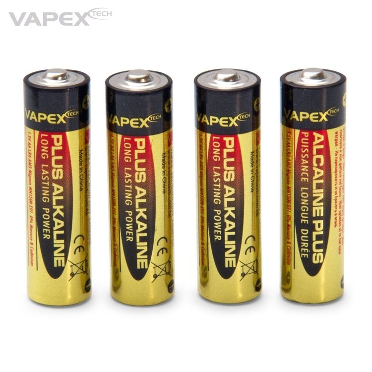 Vapex Plus Alkaline batteries AA (4) - VPLUS4AA - RCXX - RC Racing Shop | RC Models | Tuning & Spare Parts for Professionals