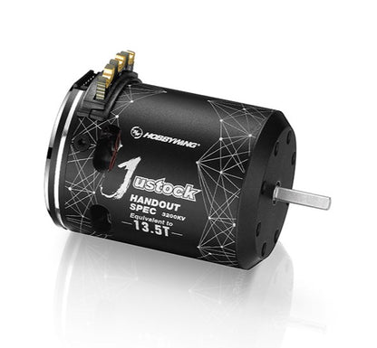 Hobbywing XeRun Justock 13.5T "Handout" Spec 3200KV Motor - Black - RCXX - rc racing for professionals