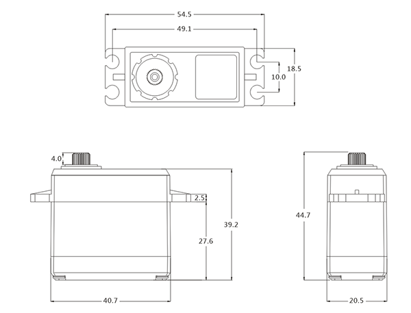 SRT Servo DL3020 1/10 & 1/8 Onroad/Offroad LV WATERPROOF (0.11s/6.0V/20kg) Digital - RCXX - rc racing for professionals