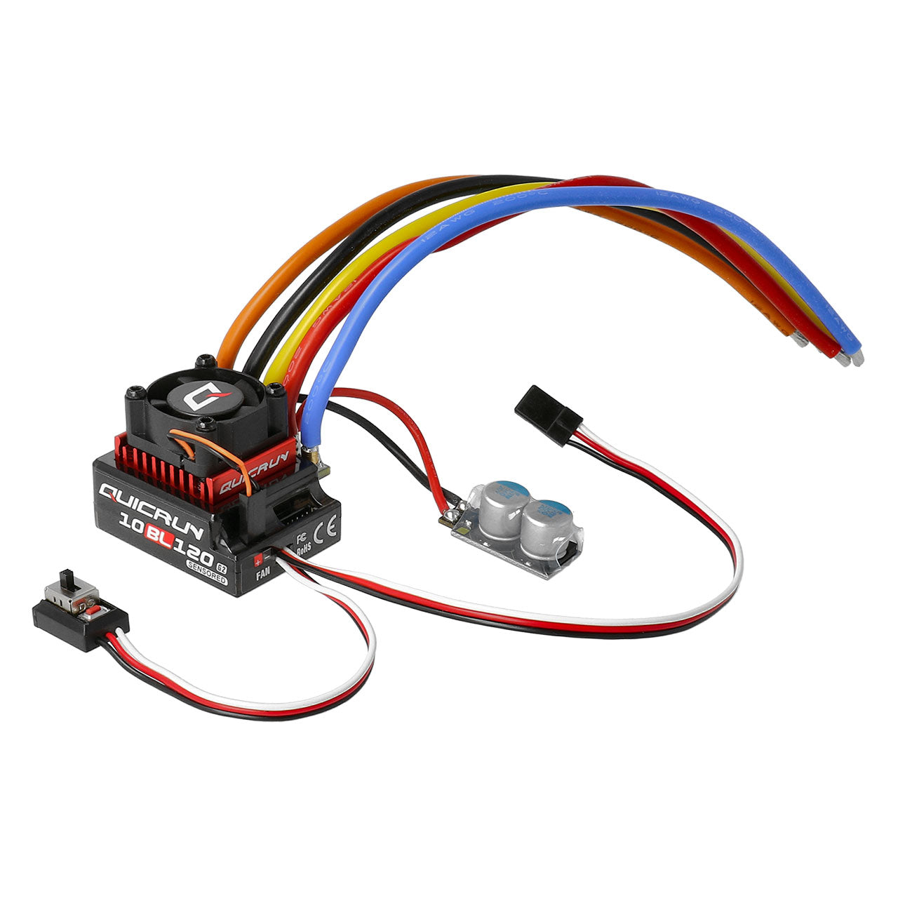 Hobbywing QuicRun 10BL120 SENSORED G2 ESC -  HW30125002 - RCXX - RC Racing Shop | RC Models | Tuning & Spare Parts for Professionals