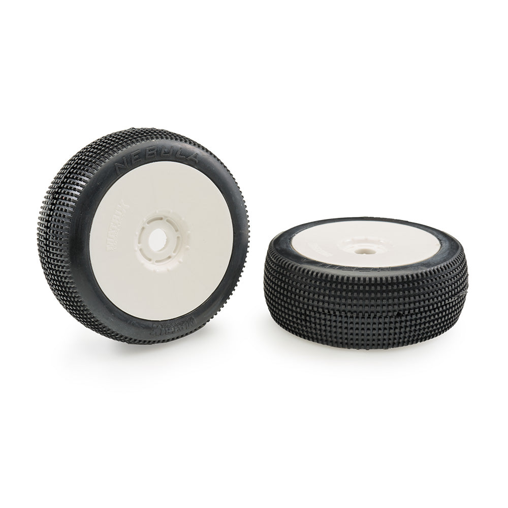 Matrix 1/8 Offroad Buggy Tires - NEBULA MEDIUM (2) Preglued - RCXX - rc racing for professionals