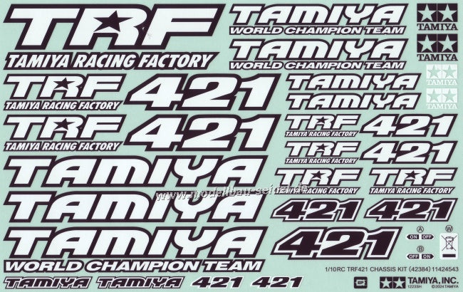 Tamiya Stickers TRF421 - 11424543 - RCXX - RC Racing Shop | RC Models | Tuning & Spare Parts for Professionals