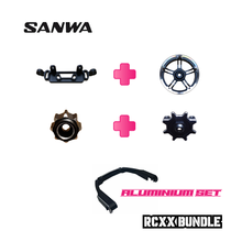 Sanwa M17 Tuning Aluminum Complete Set - 191A04600A - RCXX - rc racing for professionals