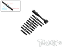 T-Work's TBB-TC10-3 64 Titanium Black Coating Turnbuckle Set ( For AXON TC10/3 ) - RCXX - RC Racing Shop | RC Models | Tuning & Spare Parts for Professionals