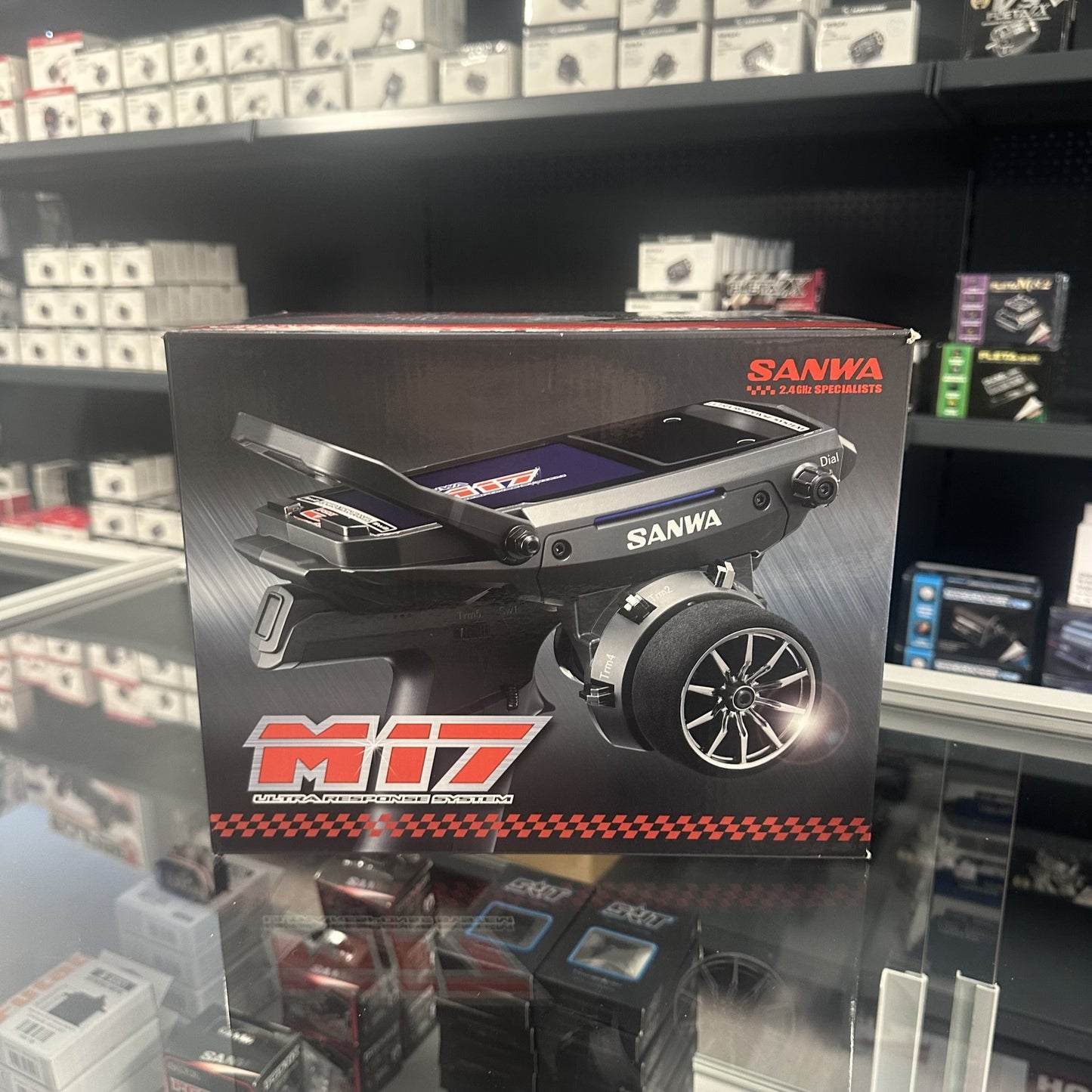 Radio Sanwa M17 d'occasion + 1 récepteur RX-493i