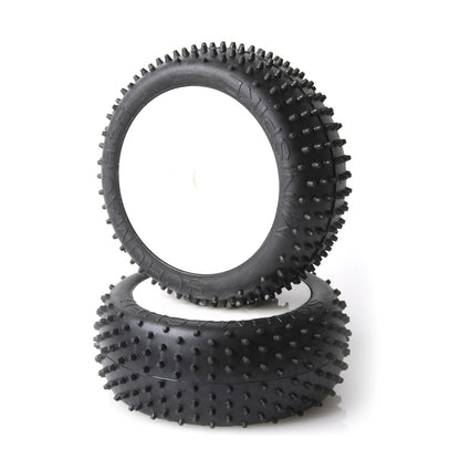 Schumacher Mini Spike 1/8th Pre-Glued Silver (2) Buggy Tires - RCXX - RC Racing Shop | RC Models | Tuning & Spare Parts for Professionals