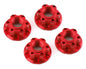 4mm Aluminium Wheel Flange Lock Nut 4pcs For RC Car Red